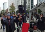 Disabled People Against Cuts wall of noise protest Manchester Conservative Party Conference